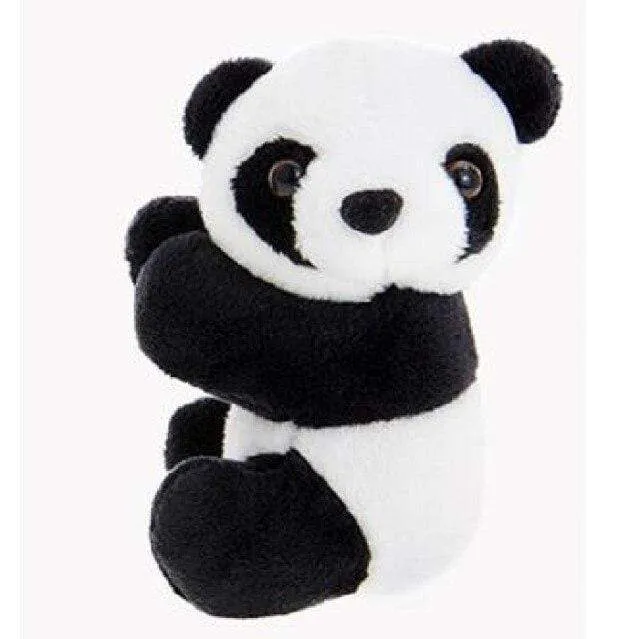 1PC Creative Plush Panda Clip Black White Hugging Panda Curtain Clip Bookmark Notes Small Stuffed Animal Doll  Souvenir Toys