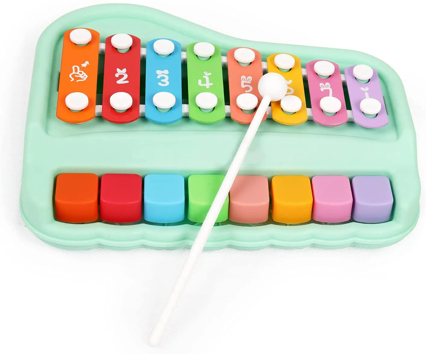 2 in 1 Piano Xylophone Musical Educational Toy For Kids