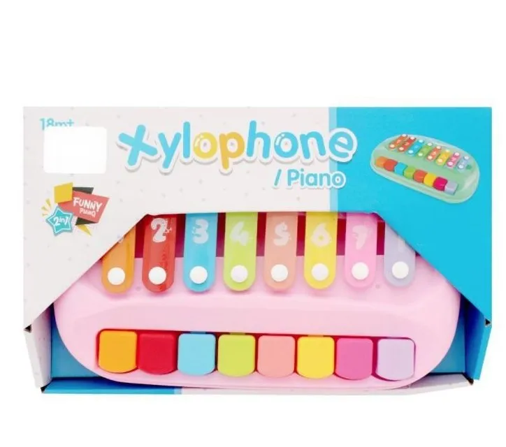 2 in 1 Piano Xylophone Musical Educational Toy For Kids