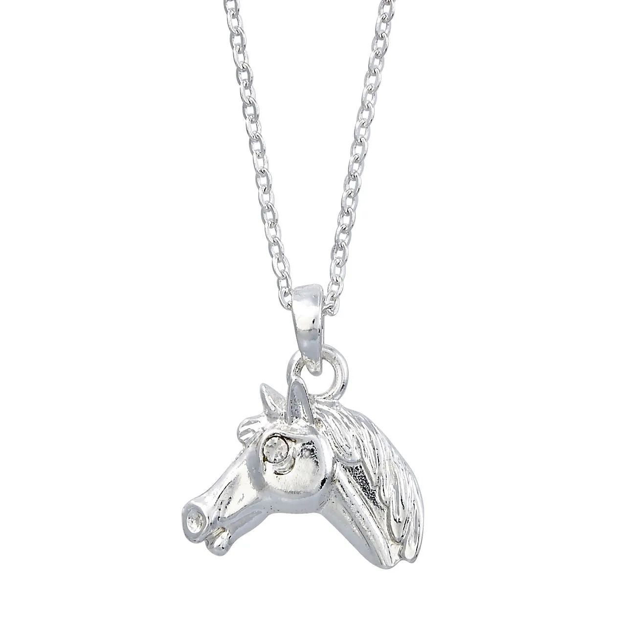 AWST Int'l Horse Head Pendant Necklace w/Cowboy Hat Gift Box