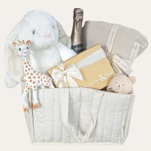 Baby Shower Gift Hamper Organic Nappy Caddy Collection