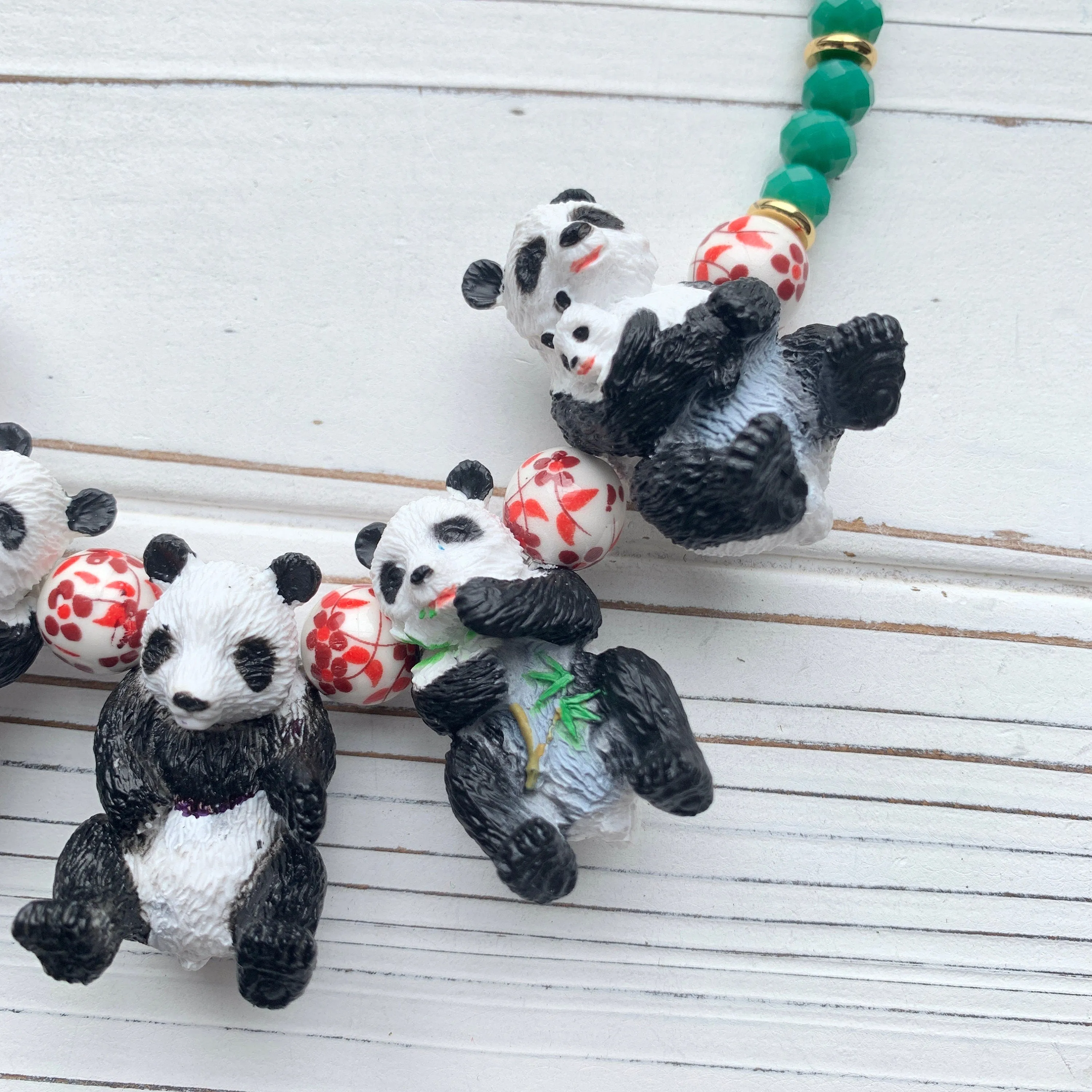 Beaded Panda Necklace