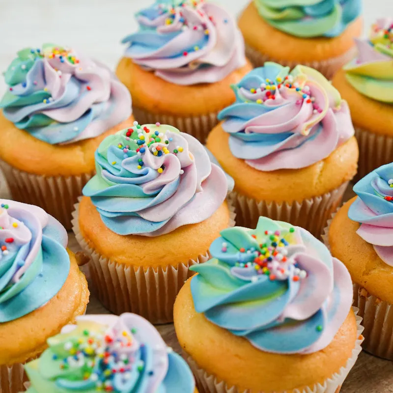 Colorful Cupcakes Box