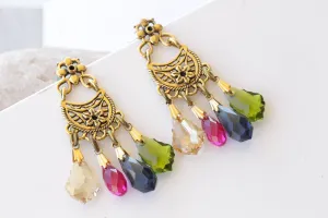 COLORFUL Fringes Earrings