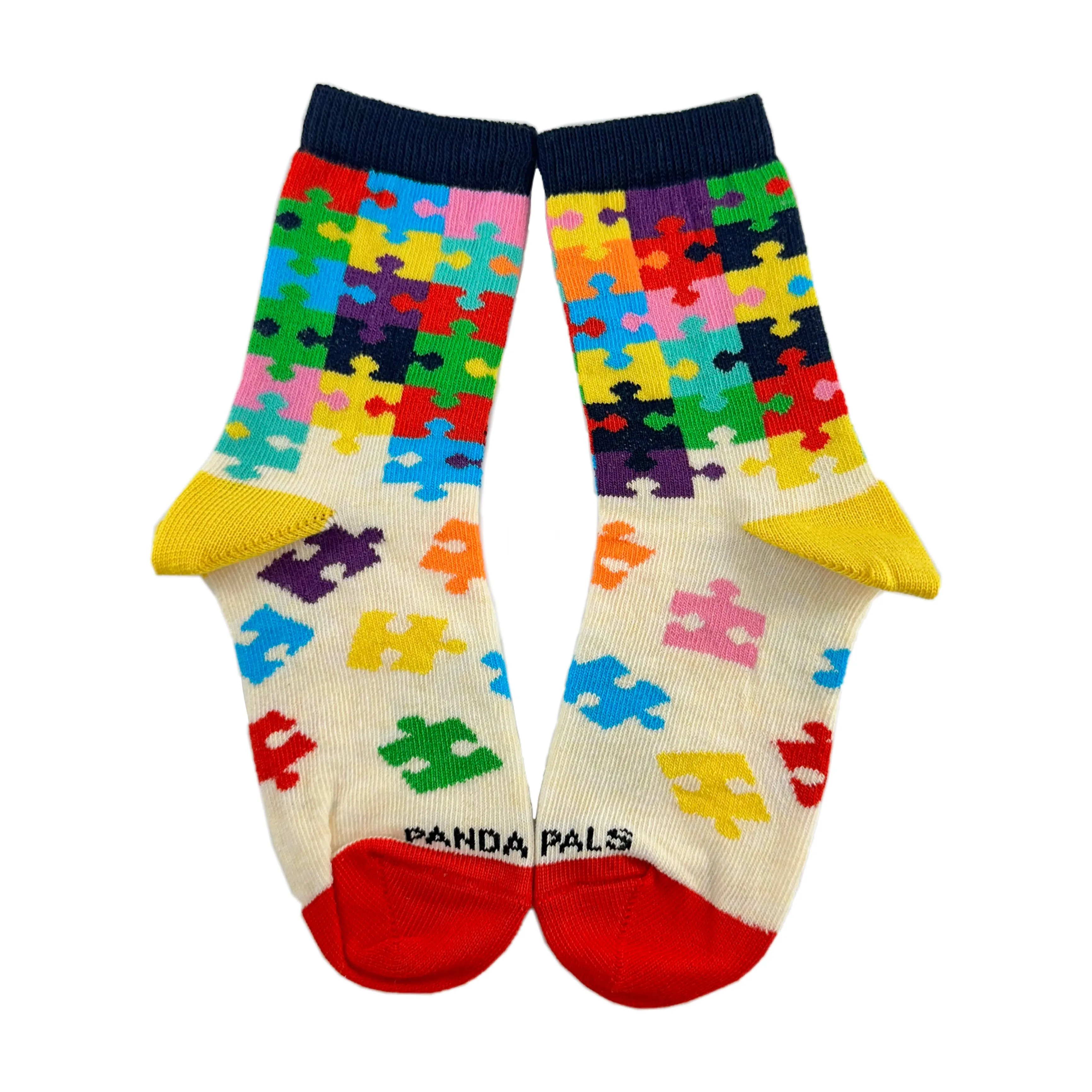 Colorful Puzzle Socks from the Sock Panda (Ages 3-7)