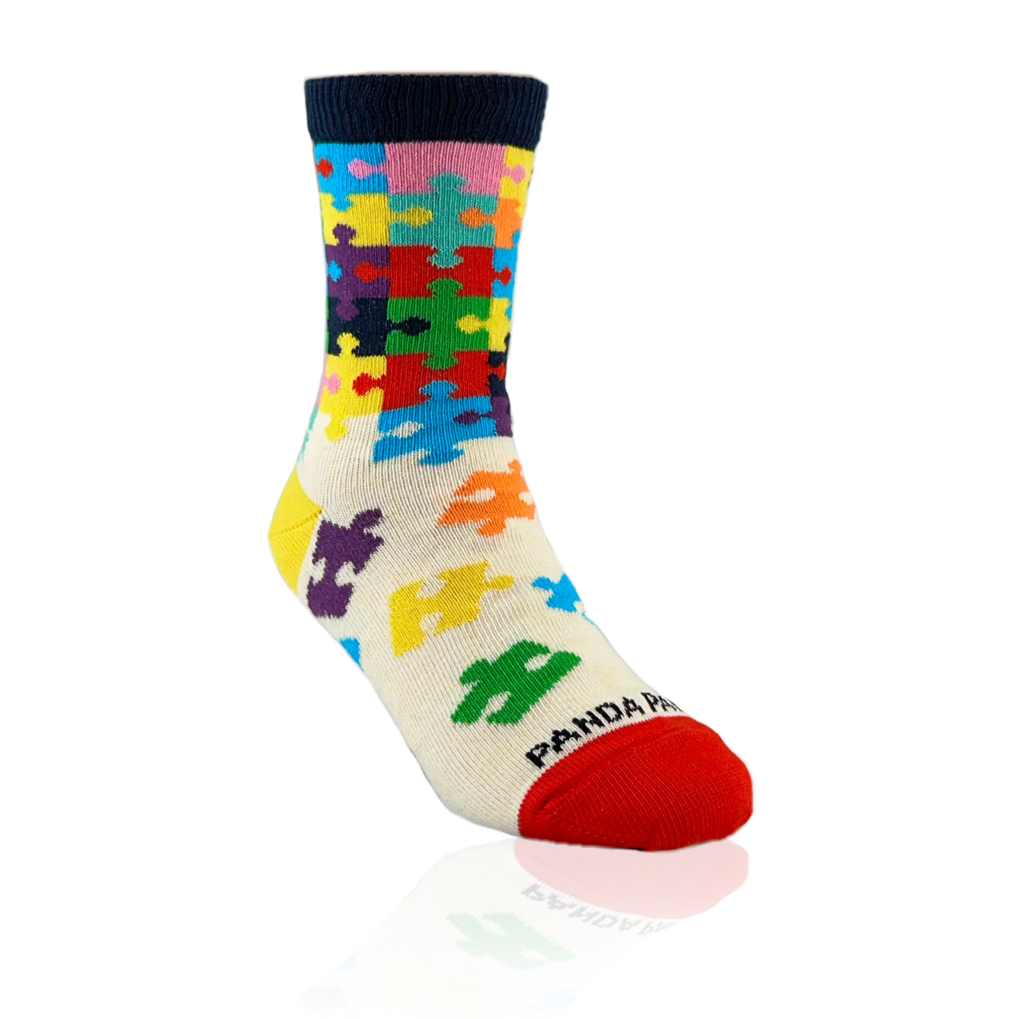 Colorful Puzzle Socks from the Sock Panda (Ages 3-7)