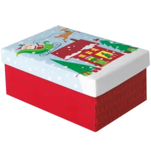 Colorful Santa Christmas Gift Box Small