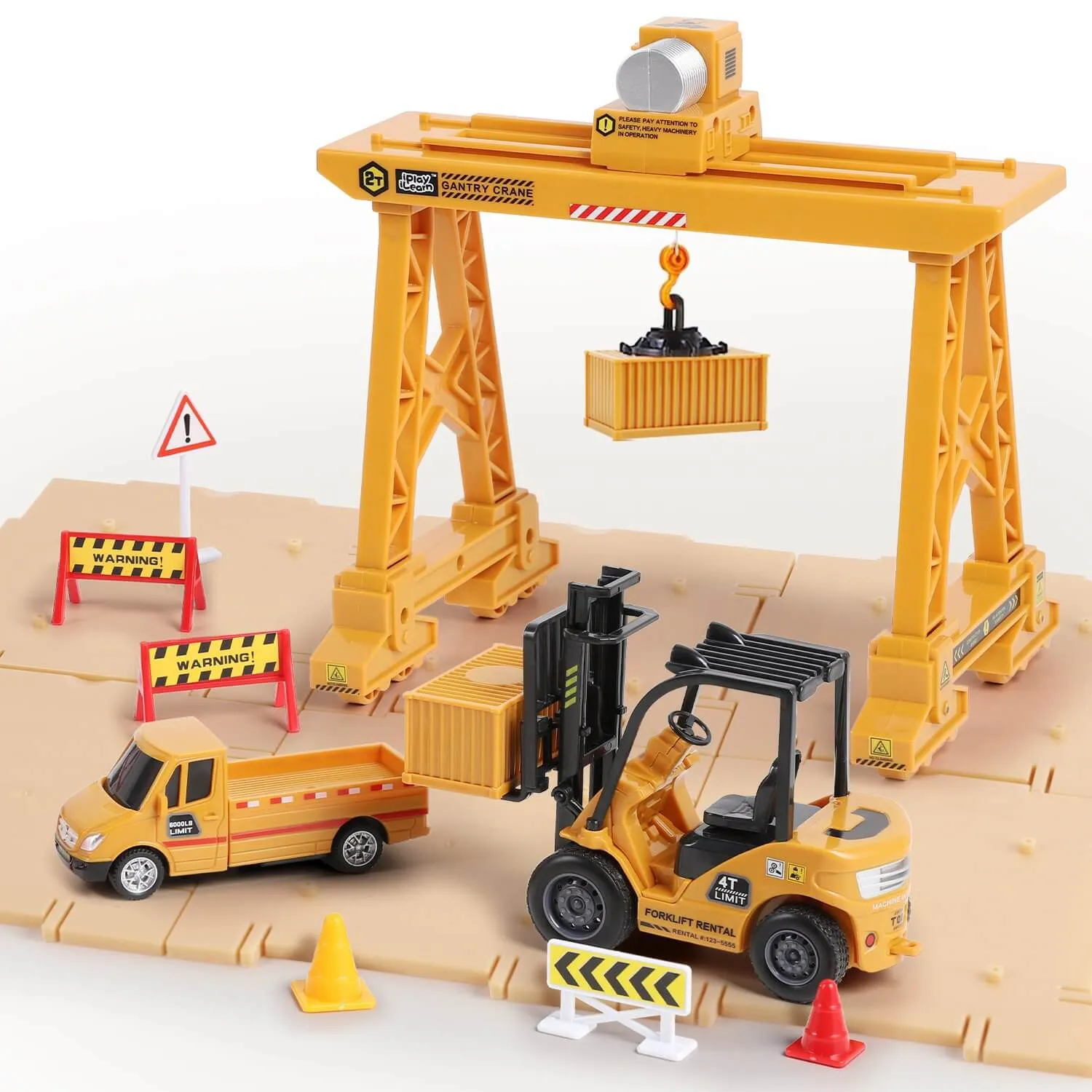 Construction Cargo Transport Vehicles Crane Truck Toy Sets