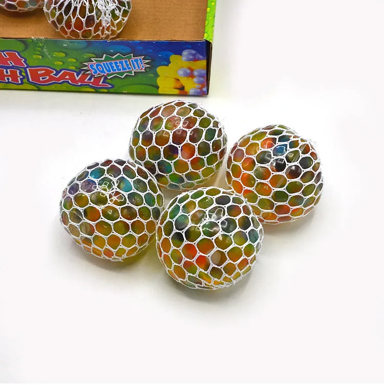 Decompression Colorful Beads Grape Ball Vent Ball Creative Stress Relief Ball Eccentric Squeezing Toy Vent Toy Adult and Children Gift