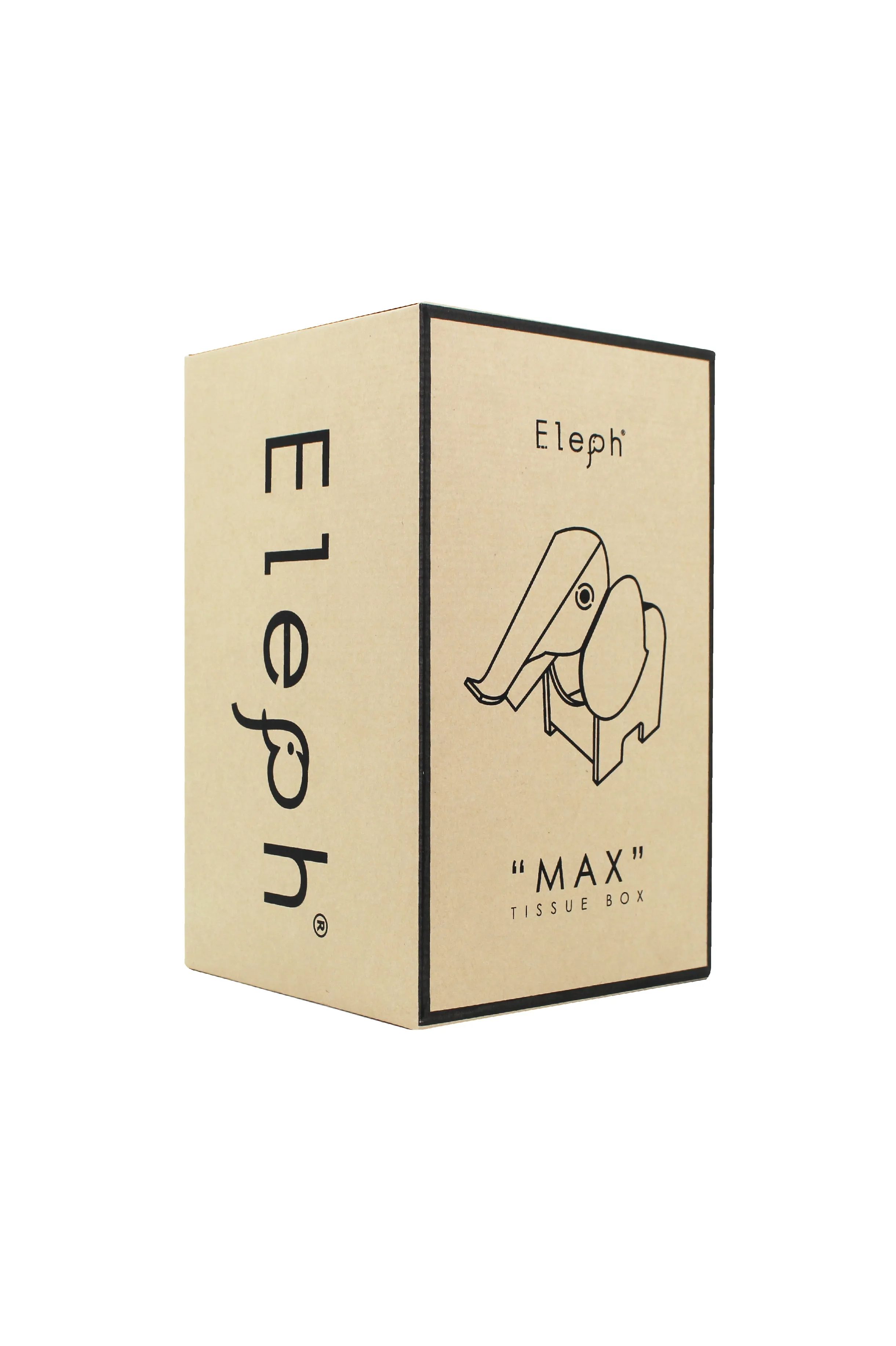 ELEPH MAX TISSUE BOX : Black