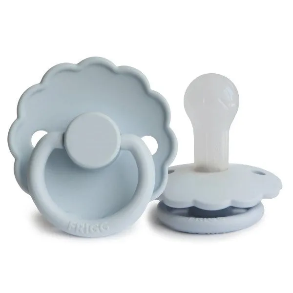 Frigg Daisy Silicone Pacifier (Powder Blue) - Size 2