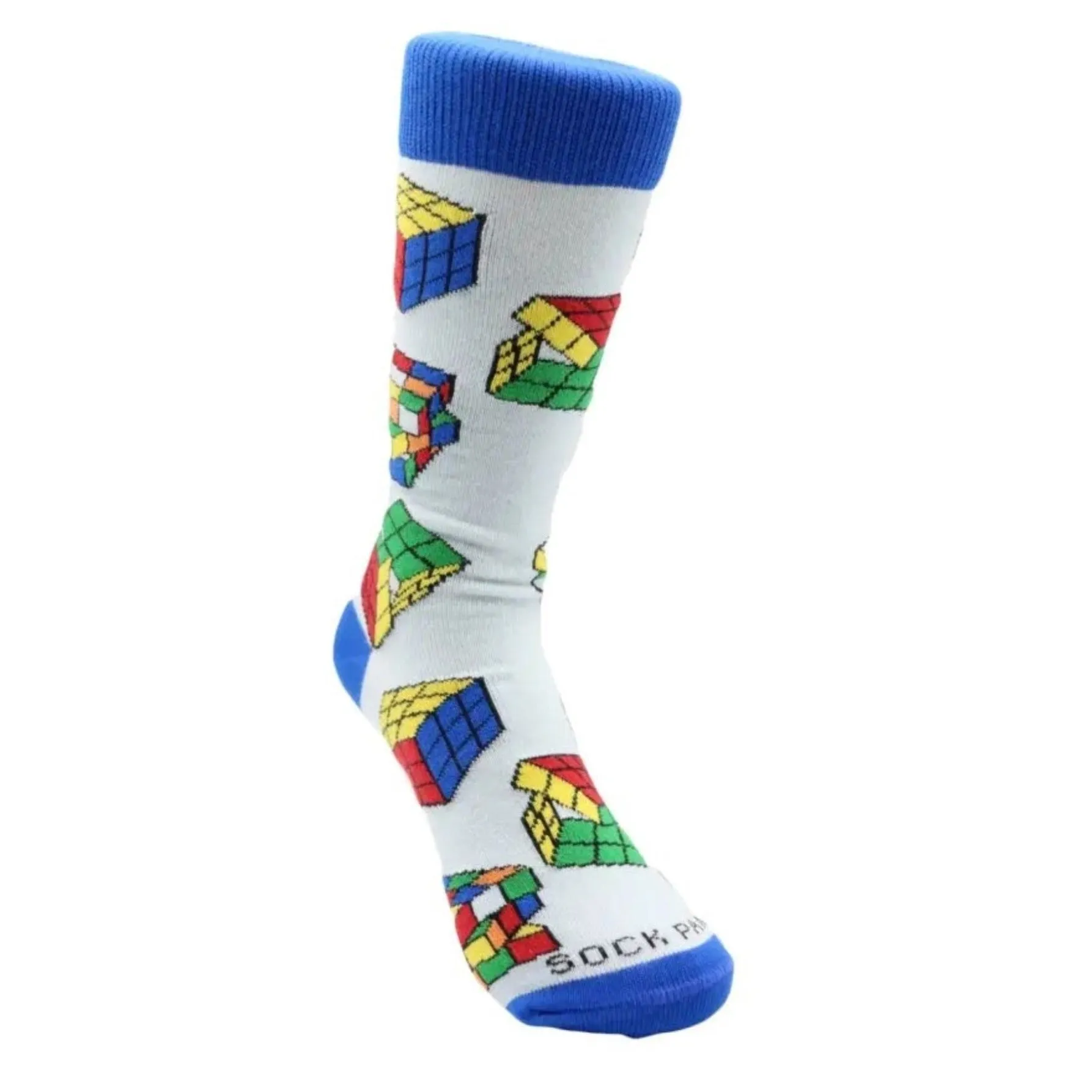 Fun Puzzle Cube Socks from the Sock Panda (Adult Small -  Shoe Sizes 2-5)