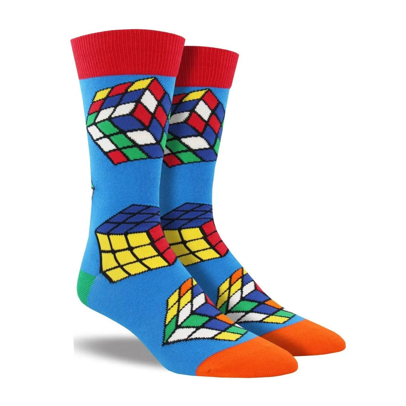 Fun Puzzle Cube Socks - Sock Panda (Adult Large - Men's Shoe Sizes 8-12)