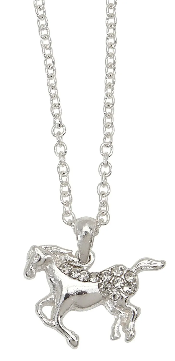 Galloping Horse Necklace with Cowboy Hat Gift Box