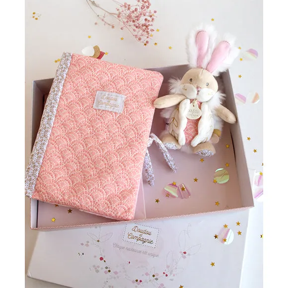 Histoire d'Ours Healthbook Cover   Pink Doudou Box - Lapin De