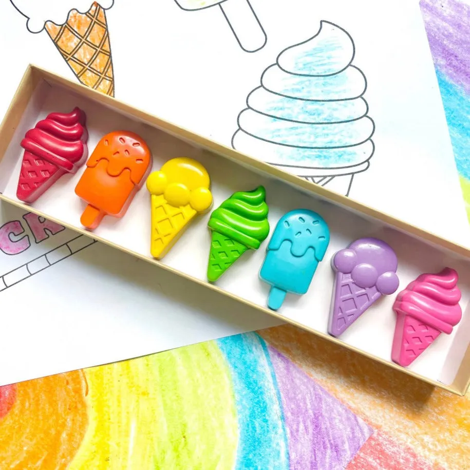 Ice Cream Crayons Gift Box Set