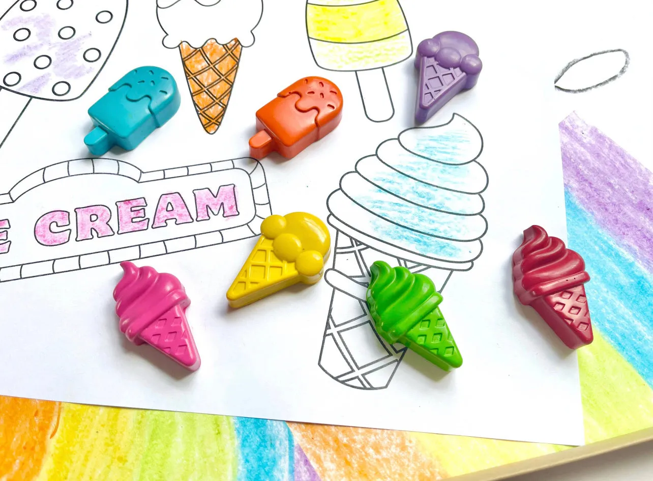 Ice Cream Crayons Gift Box Set