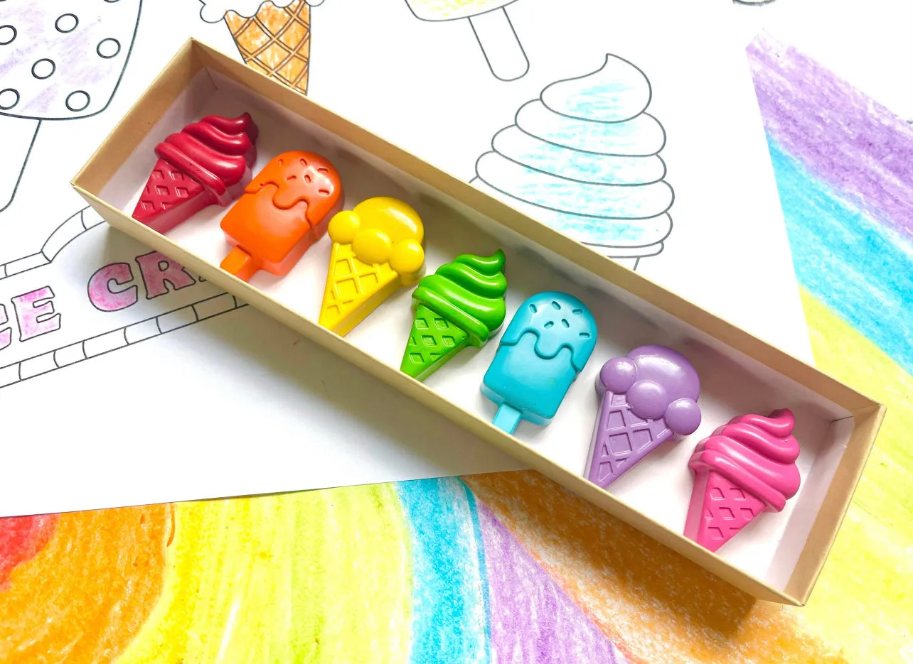 Ice Cream Crayons Gift Box Set