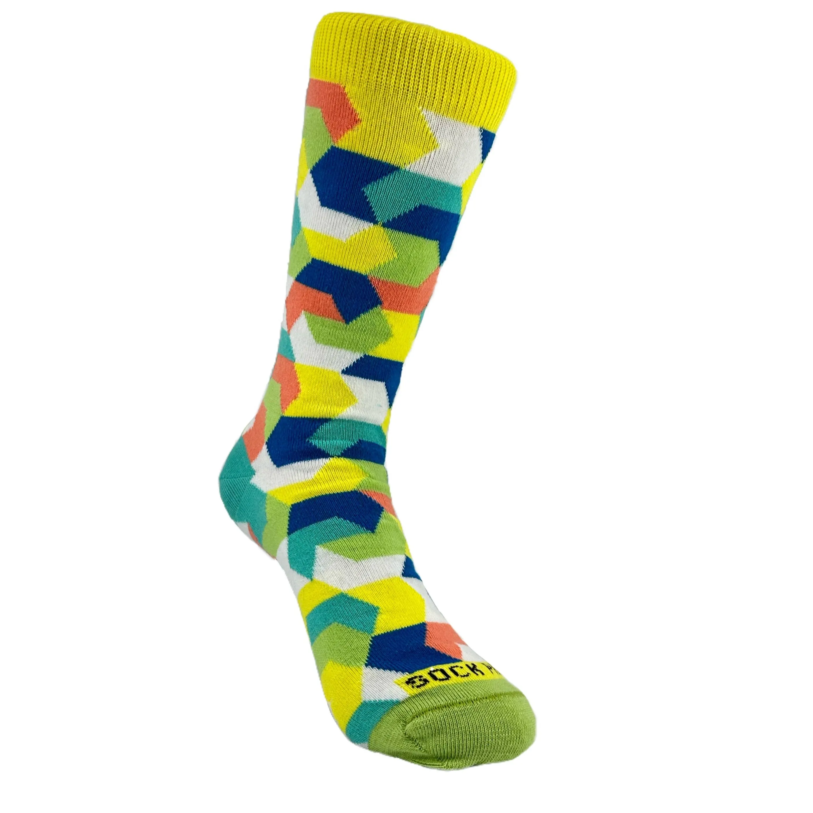 Intricate Geometric Puzzle Socks from the Sock Panda (Adult Small -  Shoe Sizes 2-5)