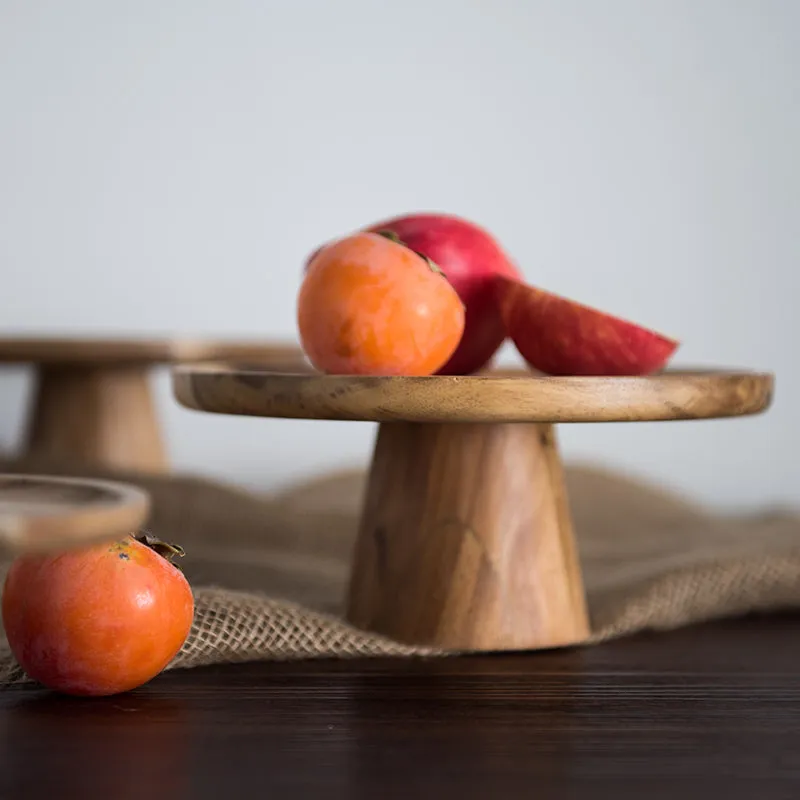 Japanese Style Wooden Snack Plate