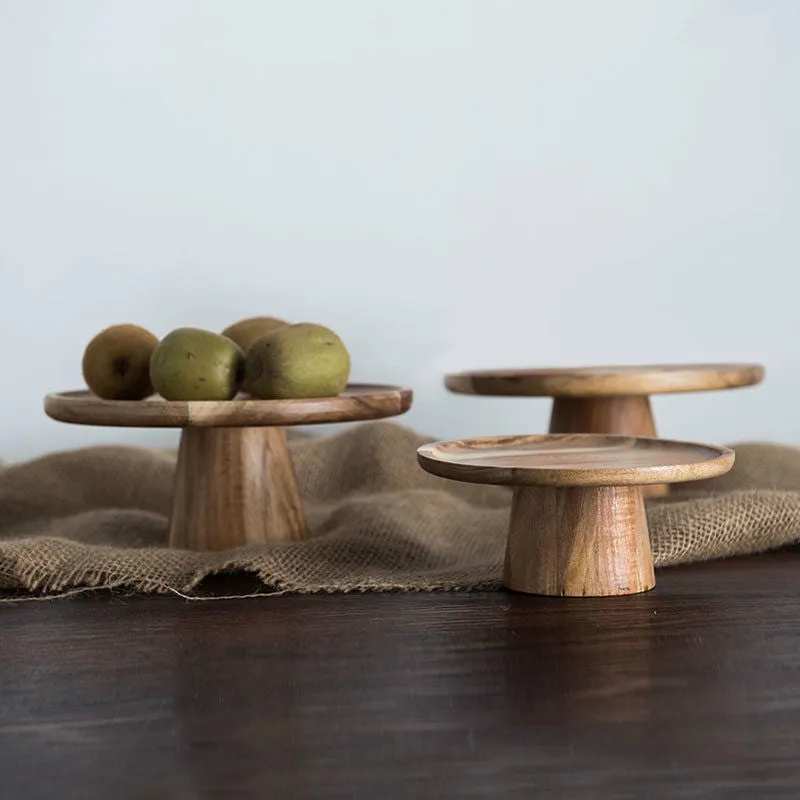 Japanese Style Wooden Snack Plate