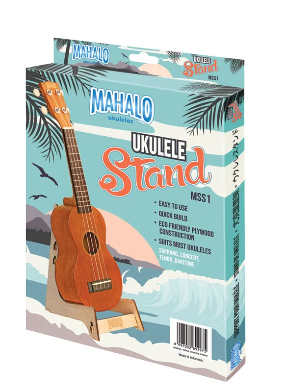 Mahalo | MSS1 | ENGRAVED WOODEN UKULELE STAND |