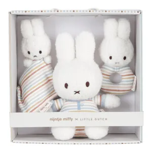 Miffy Vintage Sunny Stripes Baby Comforter Gift Set