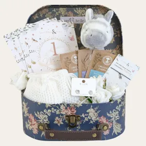 New Mum & Baby Silver Keepsake Gift Hamper Tiny Toes