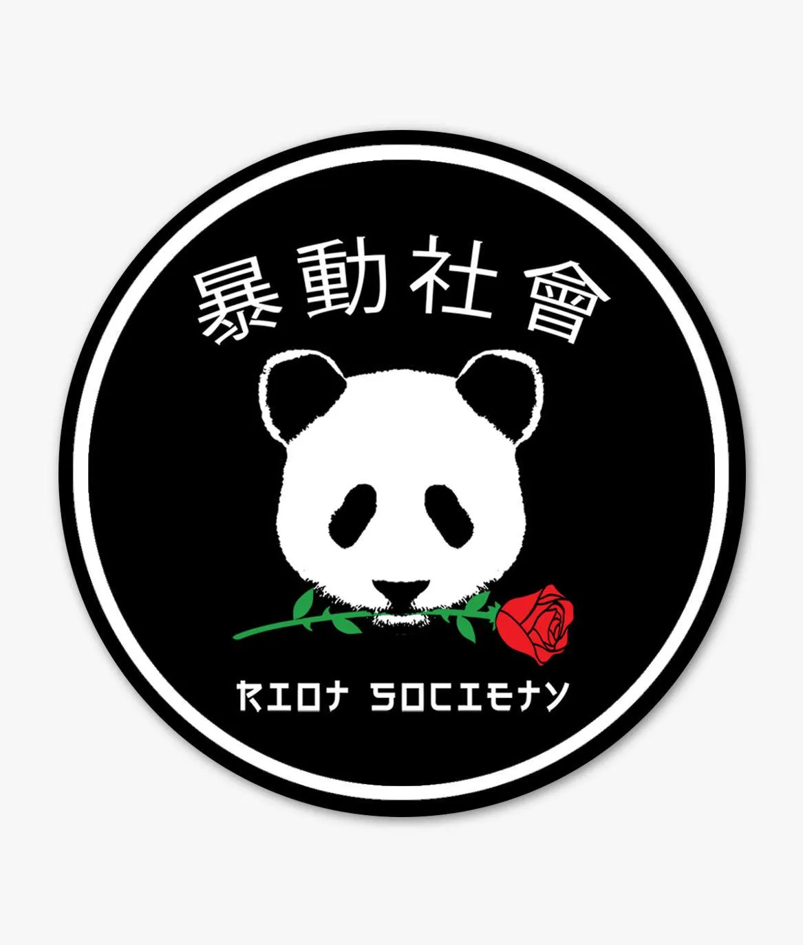 Panda Rose Sticker