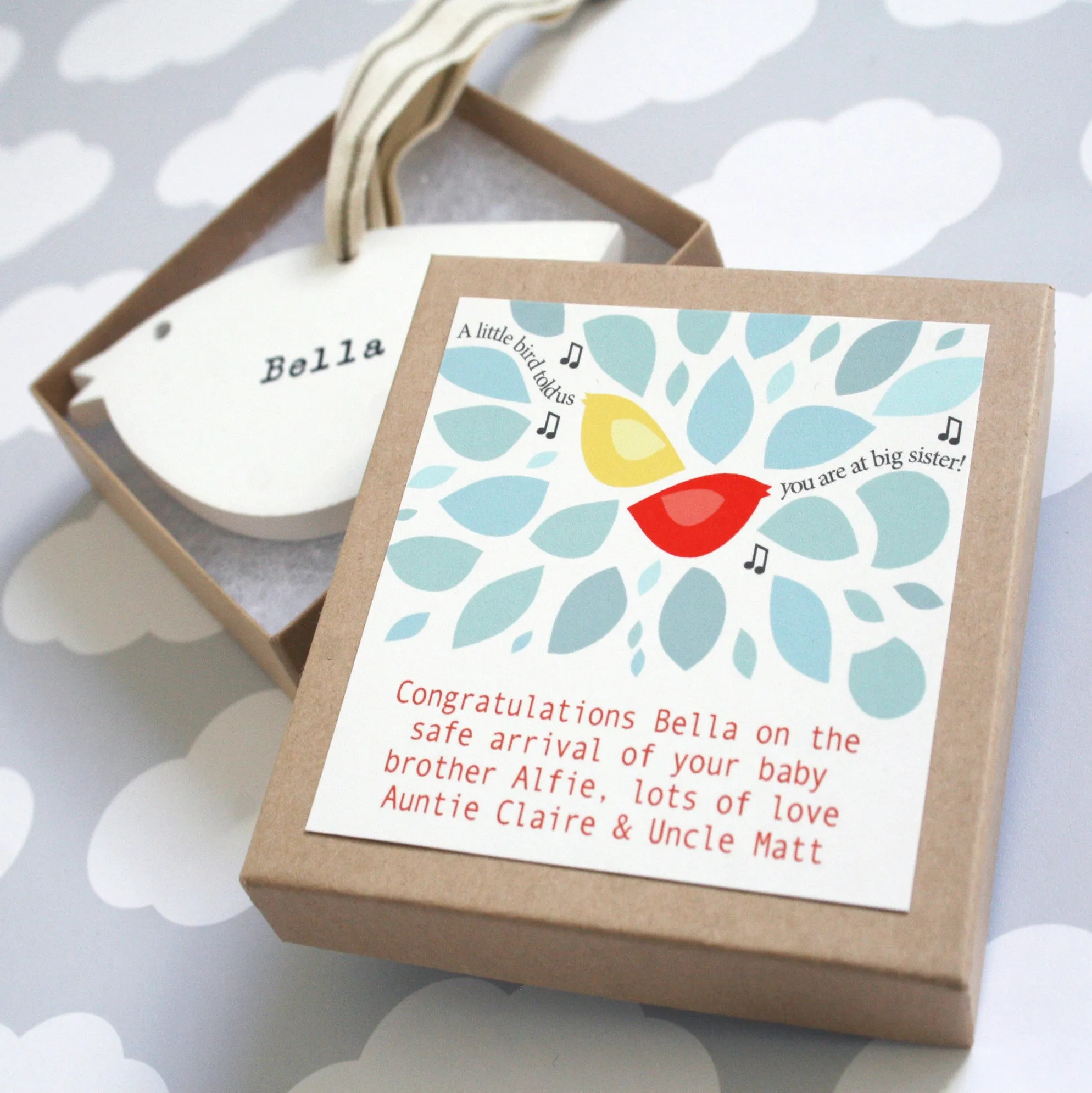 Personalised Wooden Bird Keepsake