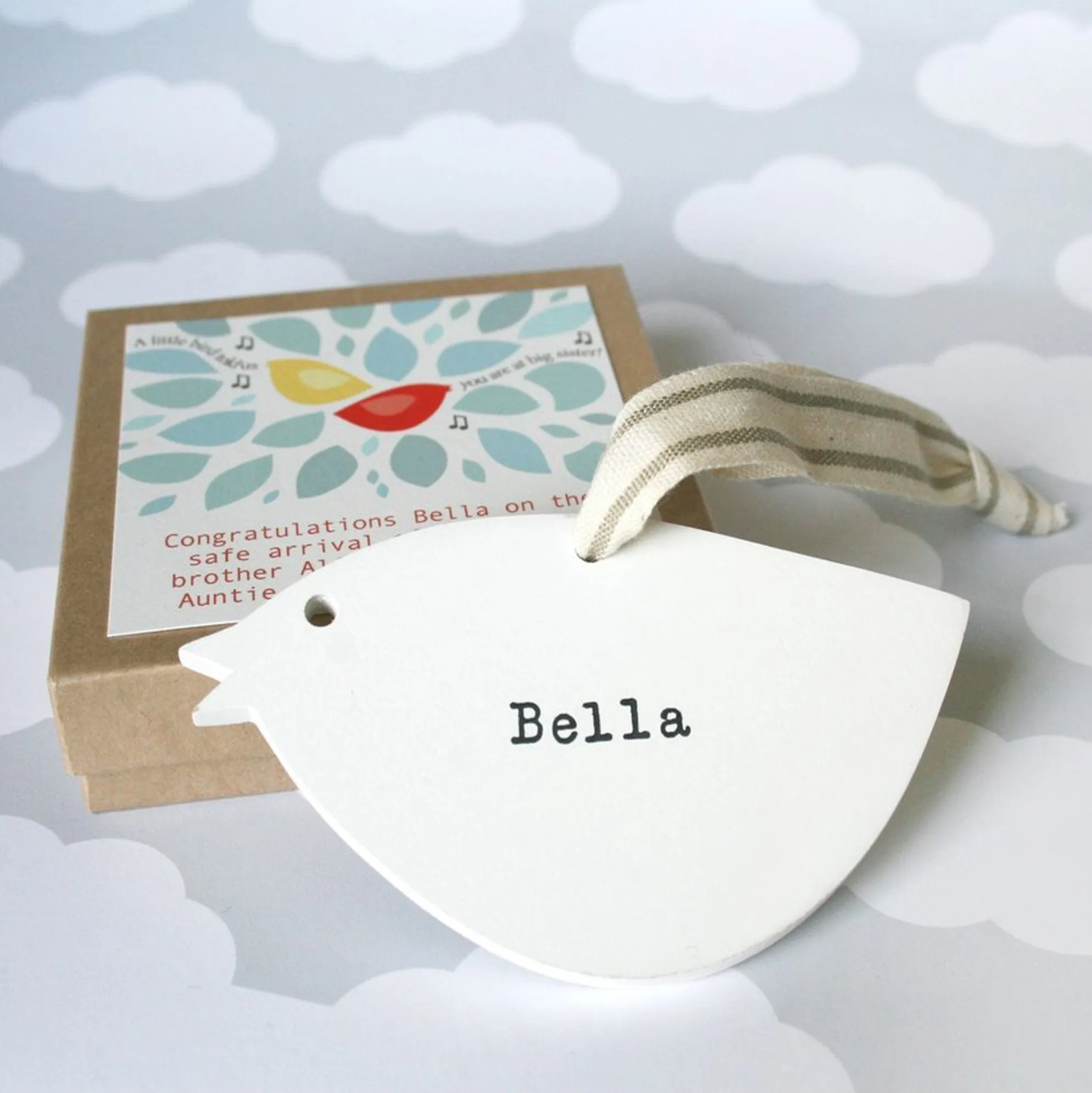 Personalised Wooden Bird Keepsake