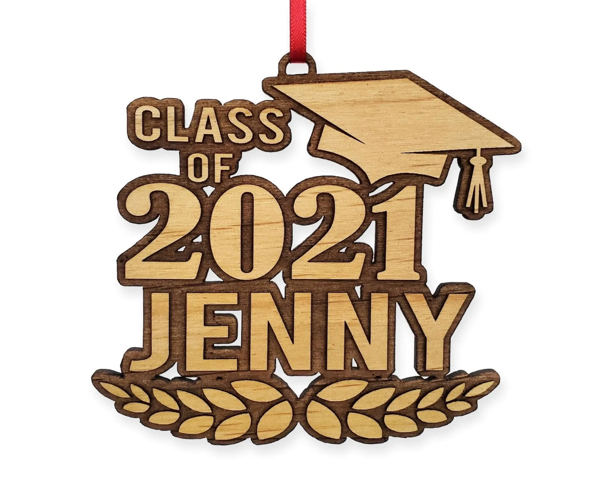 Personalized Class of 2022 Graduated Wood Ornament Shadow Box Decoration The Graduate Gift from Mom Dad Congrats Masters Bachelor Degree