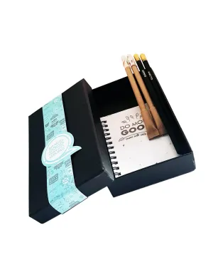 Plantable Pens & Pencil Gift Box- Mini Gift Box (Black Hard Box)