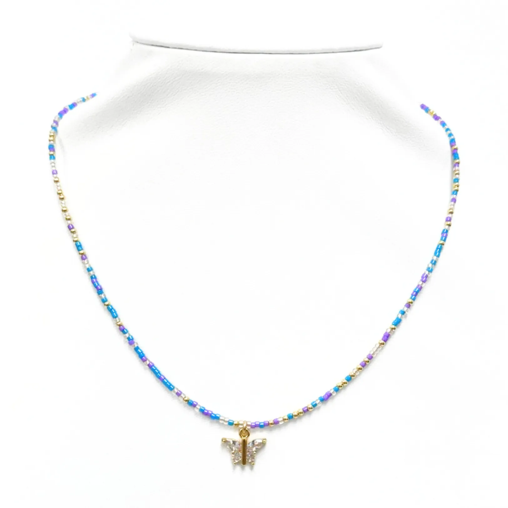 "COLORFUL   BUTTERFLY" Charm Choker