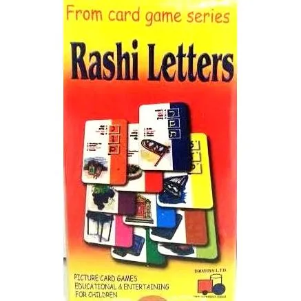 Rashi Letters Quartet Jewish Educational Hebrew English Card Game