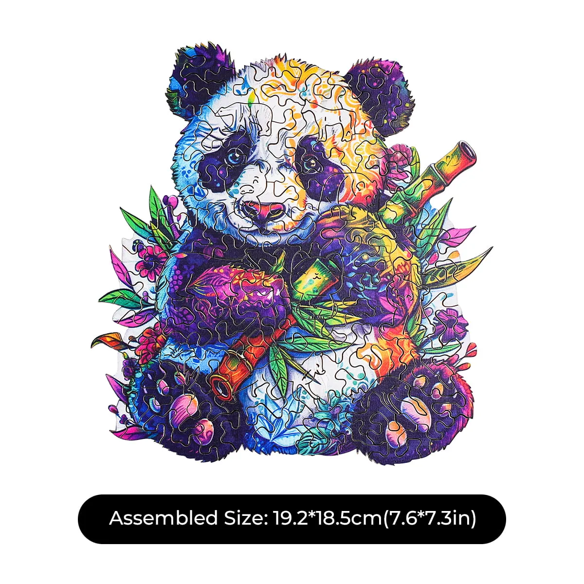 ROBOTIME Floral Panda Wooden Jigsaw Puzzle