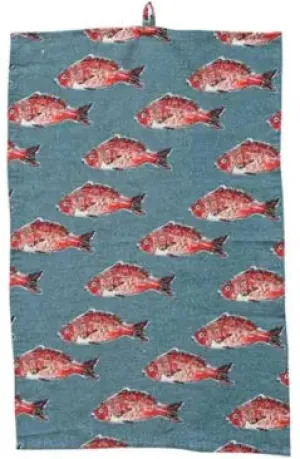 Sally Kate & Adam Wedding Registry - Redfish Linen Tea Towel