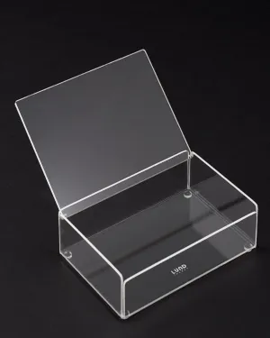 Smart Stash Acrylic Light Wood Black Box