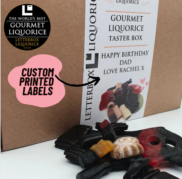 Sugar Free Liquorice Gift Box - With Personalised Message