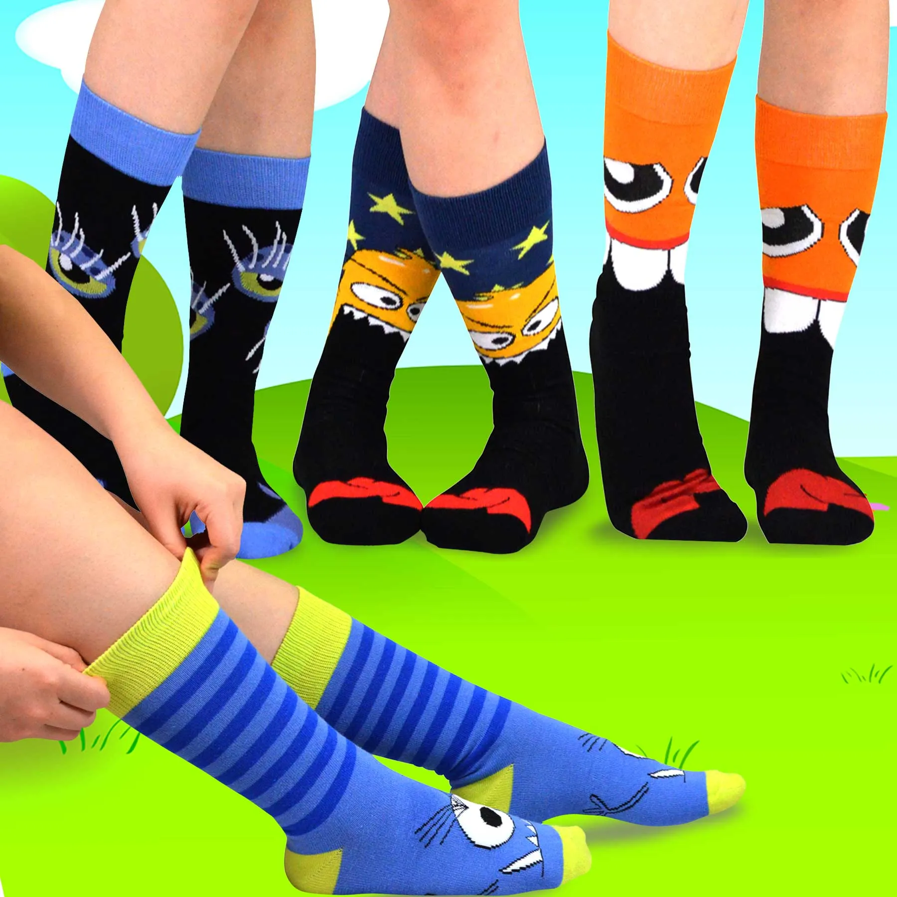 TeeHee Socks Men's Halloween Crew 12-Pack Gift Box A (12167)