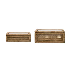 Woven Rattan Display Box