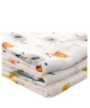 Ziggle Muslin Squares 3 Pack Savannah