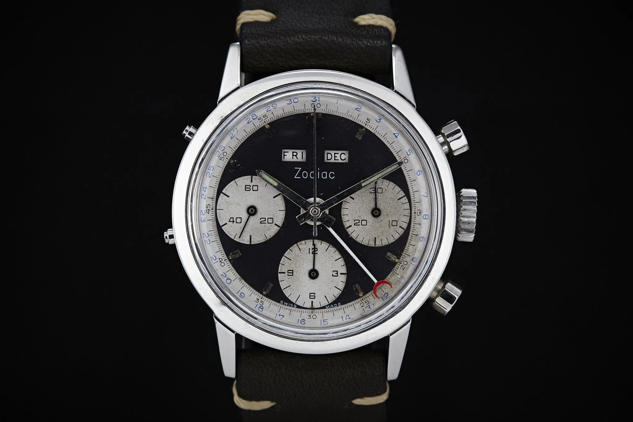 Zodiac Triple Calendar Chronograph