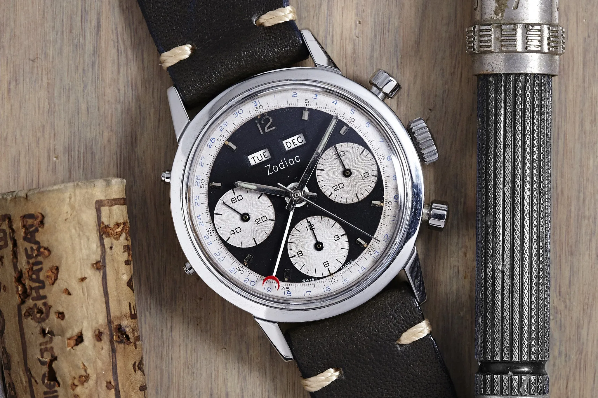 Zodiac Triple Calendar Chronograph